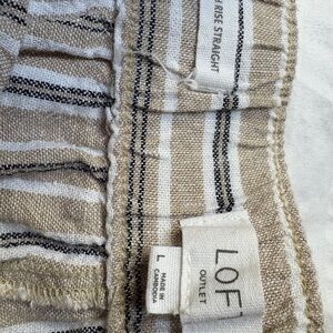 LOFT Linen pants with back pockets